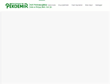 Tablet Screenshot of pekdemir.com